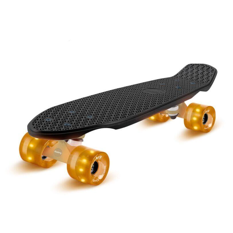 Fun pro Mini Cruiser Skateboard Trickboard PP Board 100kg LED kolečka PU Tvrdost: 88A