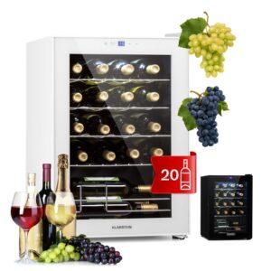 Klarstein Shiraz 20 Uno chladnička na víno 53 litrů 20 lahví Dotykový ovládací panel 5–18 °C