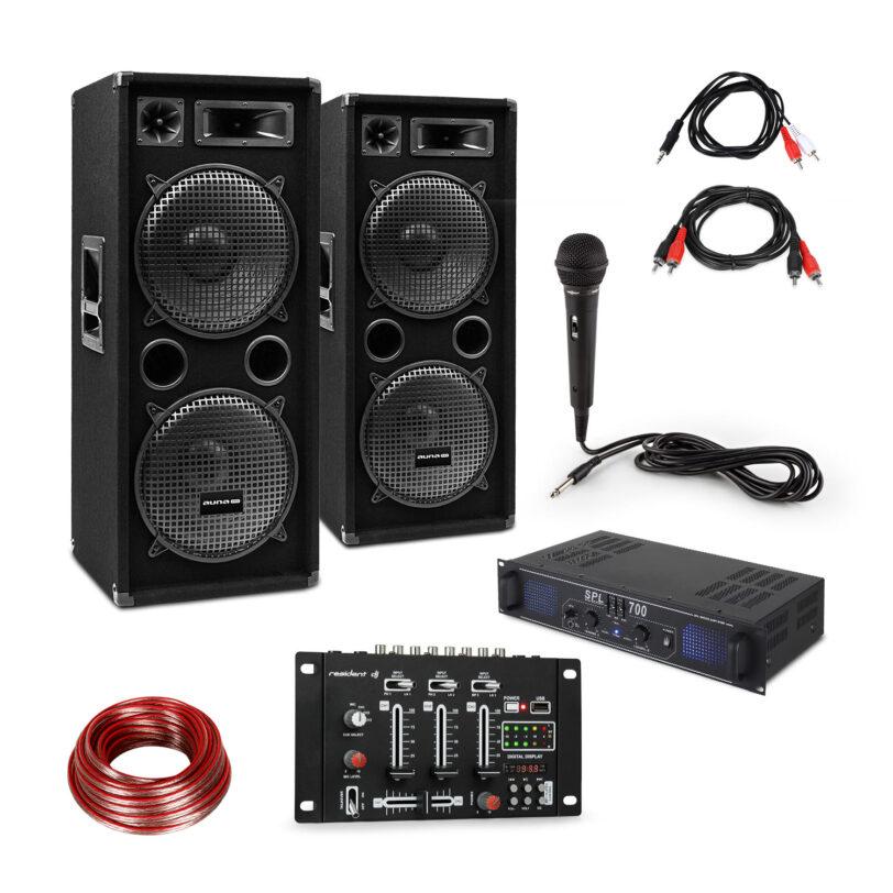 Skytec SPL700EQ zesilovač + 2 x reproduktor