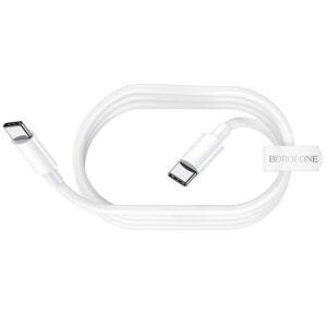 Borofone napájecí kabel USB-C na USB-C 60W - 1 metr