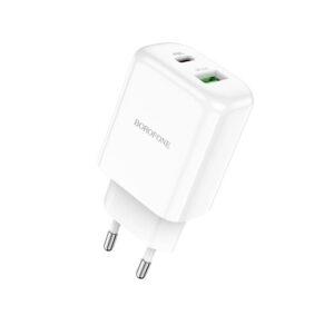 Napájecí adaptér USB-A a USB-C Borofone - 20W