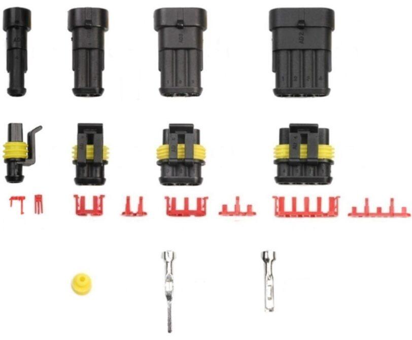 Sada auto konektorů AC DC 1