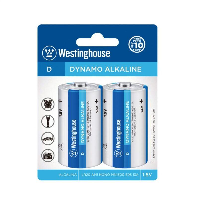 Westinghouse monočlánková alkalická baterie D (LR20