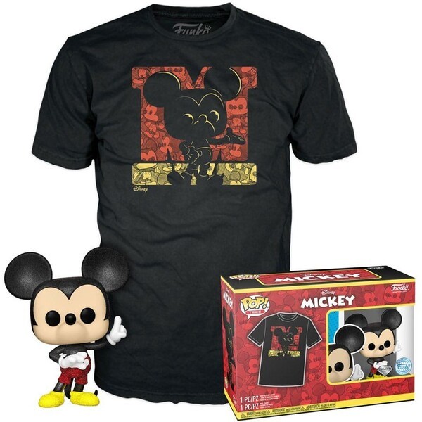 Funko POP! & Tee Box: Disney - Mickey S (Diamond Glitter)