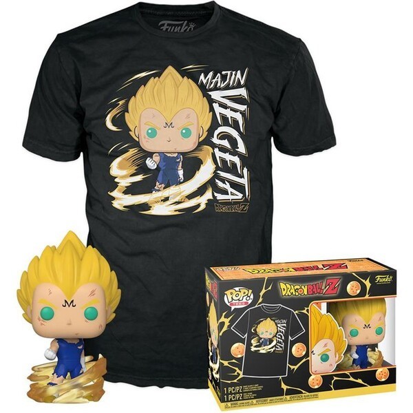 Funko POP! & Tee Box: DBZ- Majin Vegeta (GITD) L